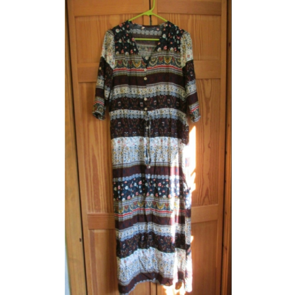 Floor Length Bohemian Cardiagan